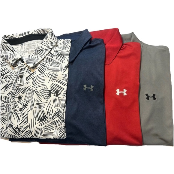 Under Armour Other - Lot of 4 Under Armour Men's Polo Shirts XXL 2XL Set -